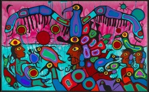 artist-and-shaman-between-two-worlds-norval-morrisseau-1980
